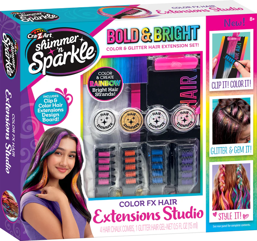 Cra-Z-Art Shimmer 'N Sparkle Fx Hair Extensions