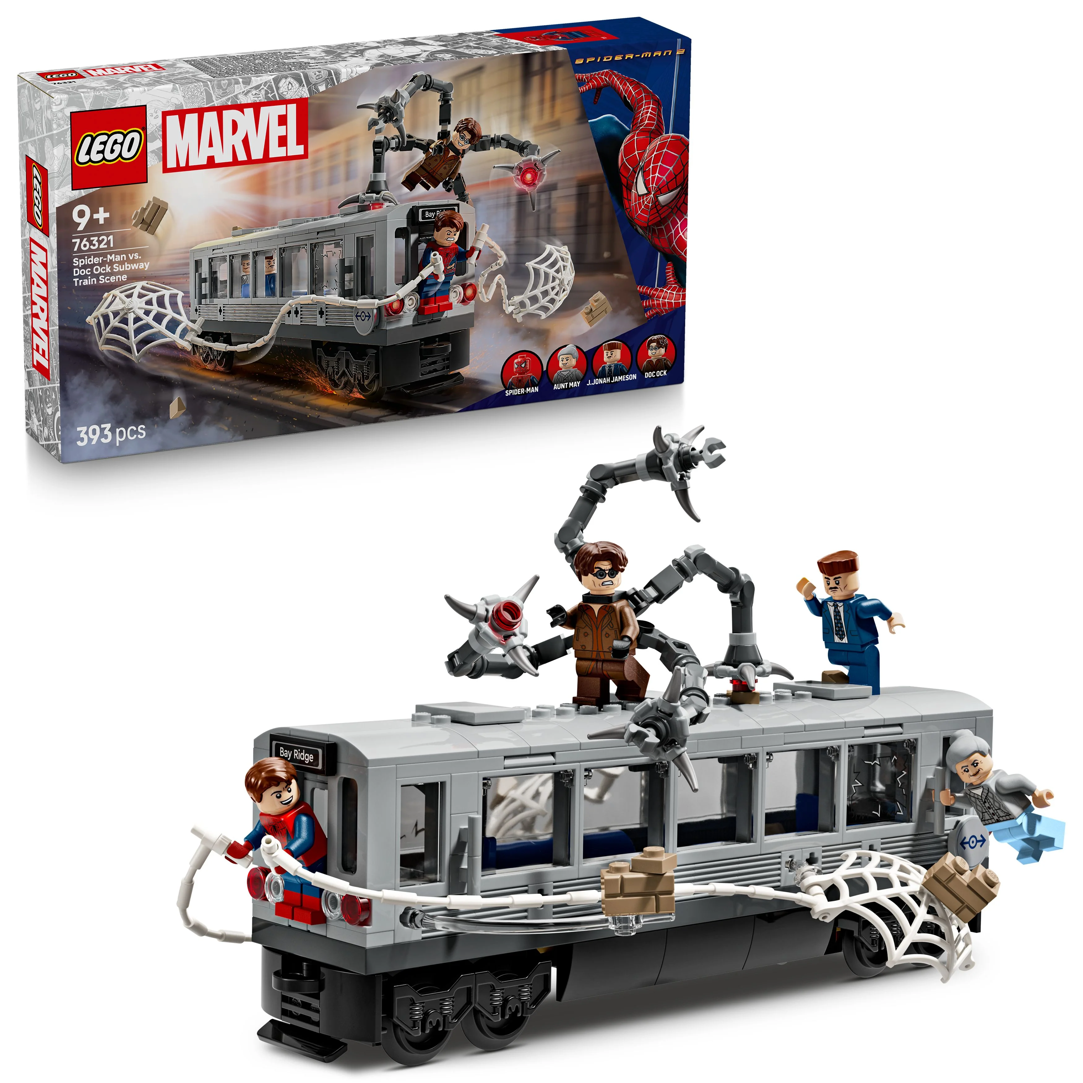LEGO 76321 Marvel Spider-Man vs. Doc Ock Subway Train Scene