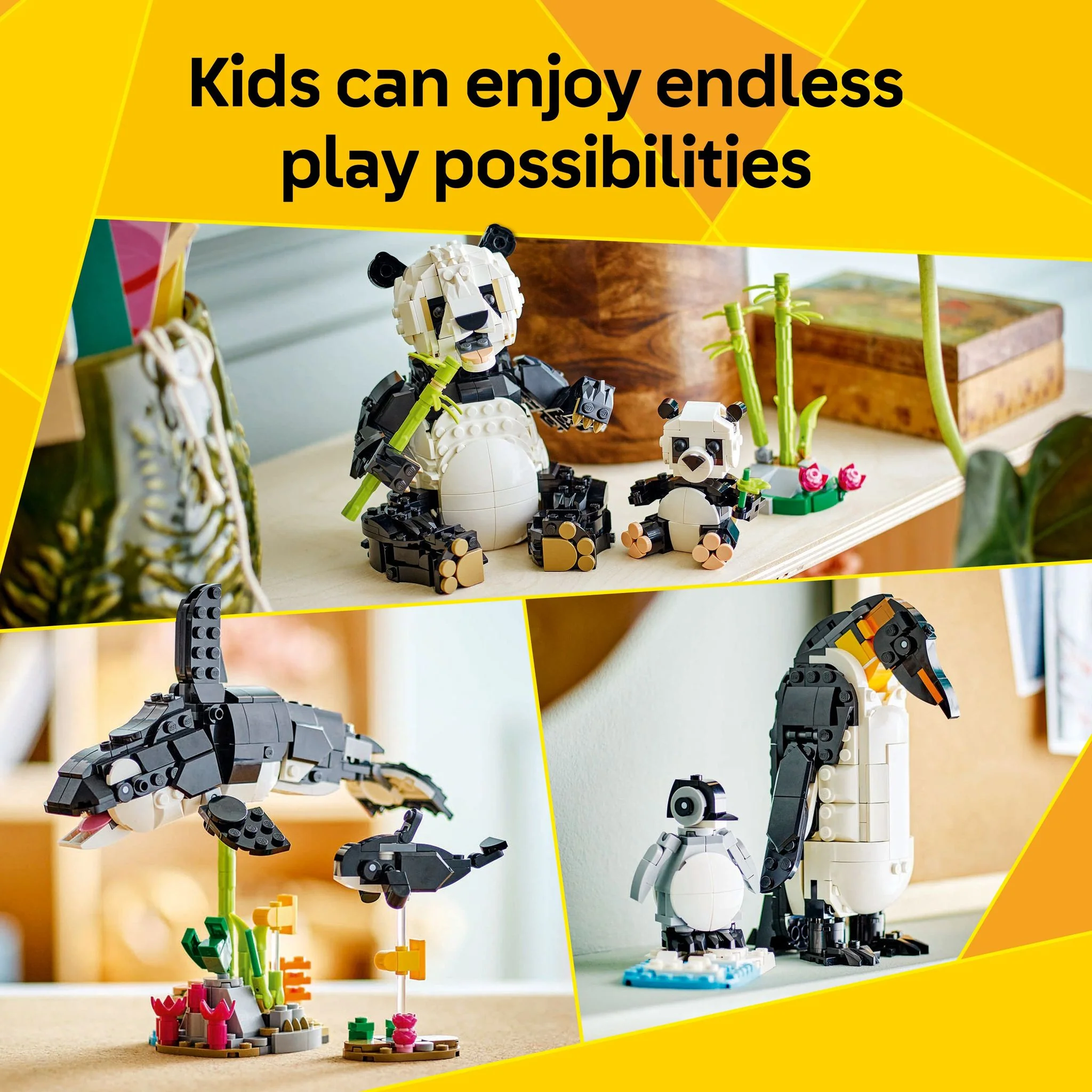 LEGO 31165 Creator Wild Animals Panda Family Toyworld NZ lego-31165-creator-wild-animals-panda-family-toyworld-nz