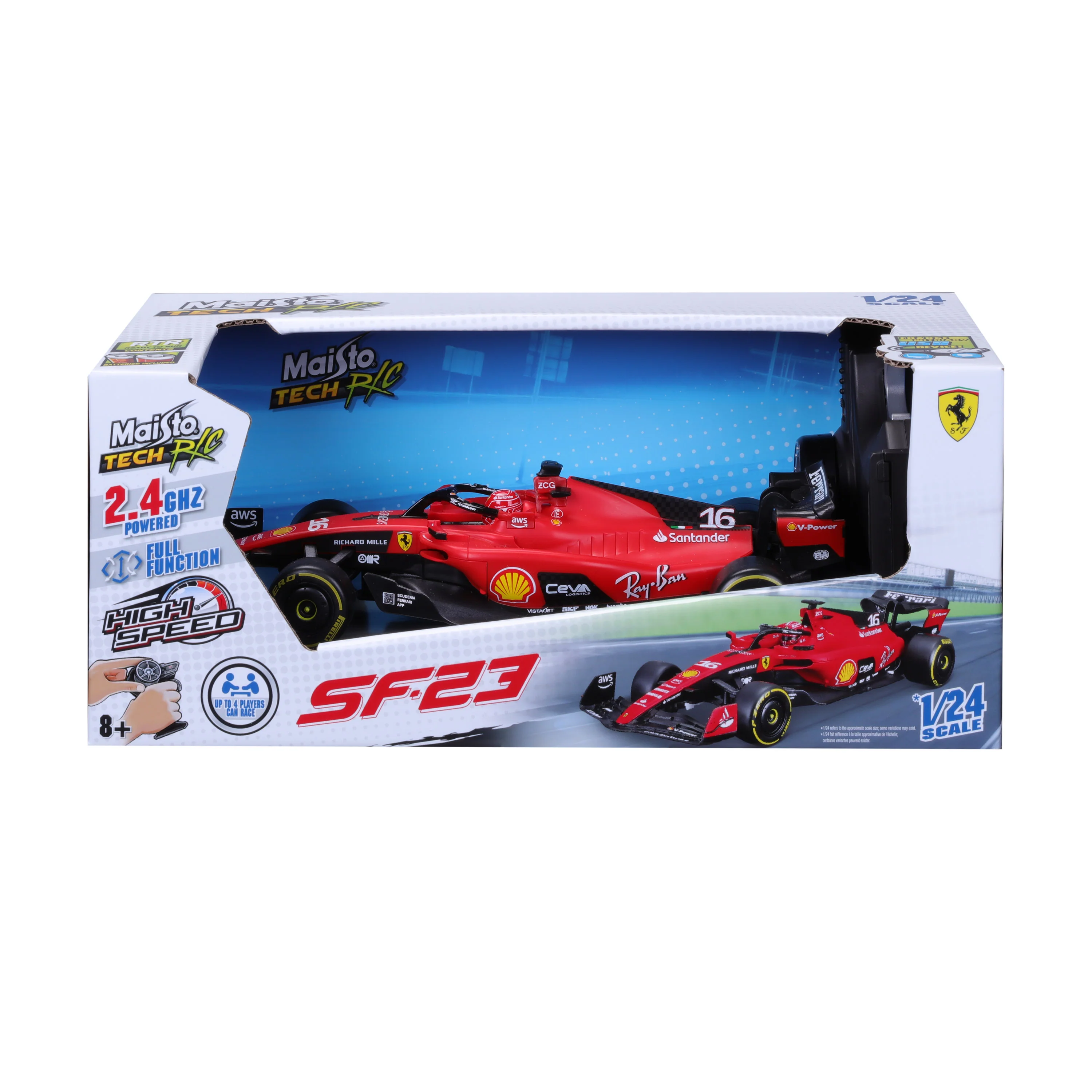 1210-maisto-tech-1-24-remote-control-premium-vehicle-f1-ferrari-sf-23-2.webp Maisto Tech 1:24 Remote Control Premium Vehicle - F1 Ferrari SF 23