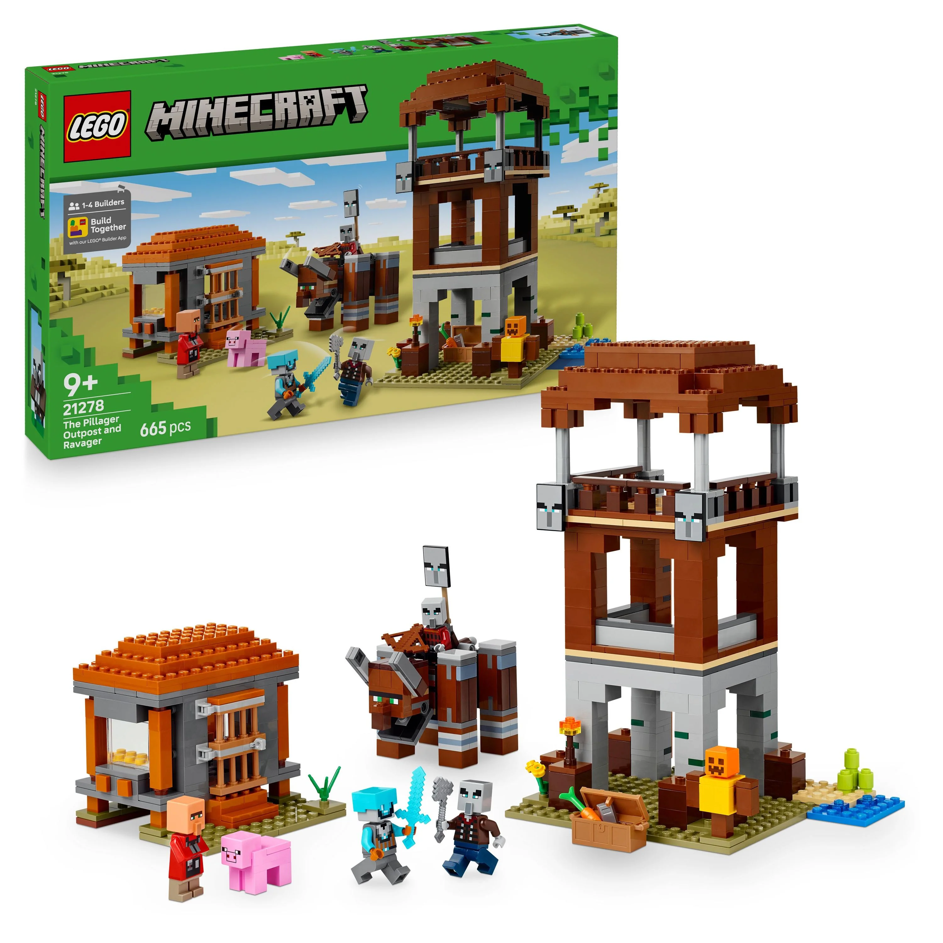 LEGO 21278 Minecraft The Pillager Outpost and Ravager