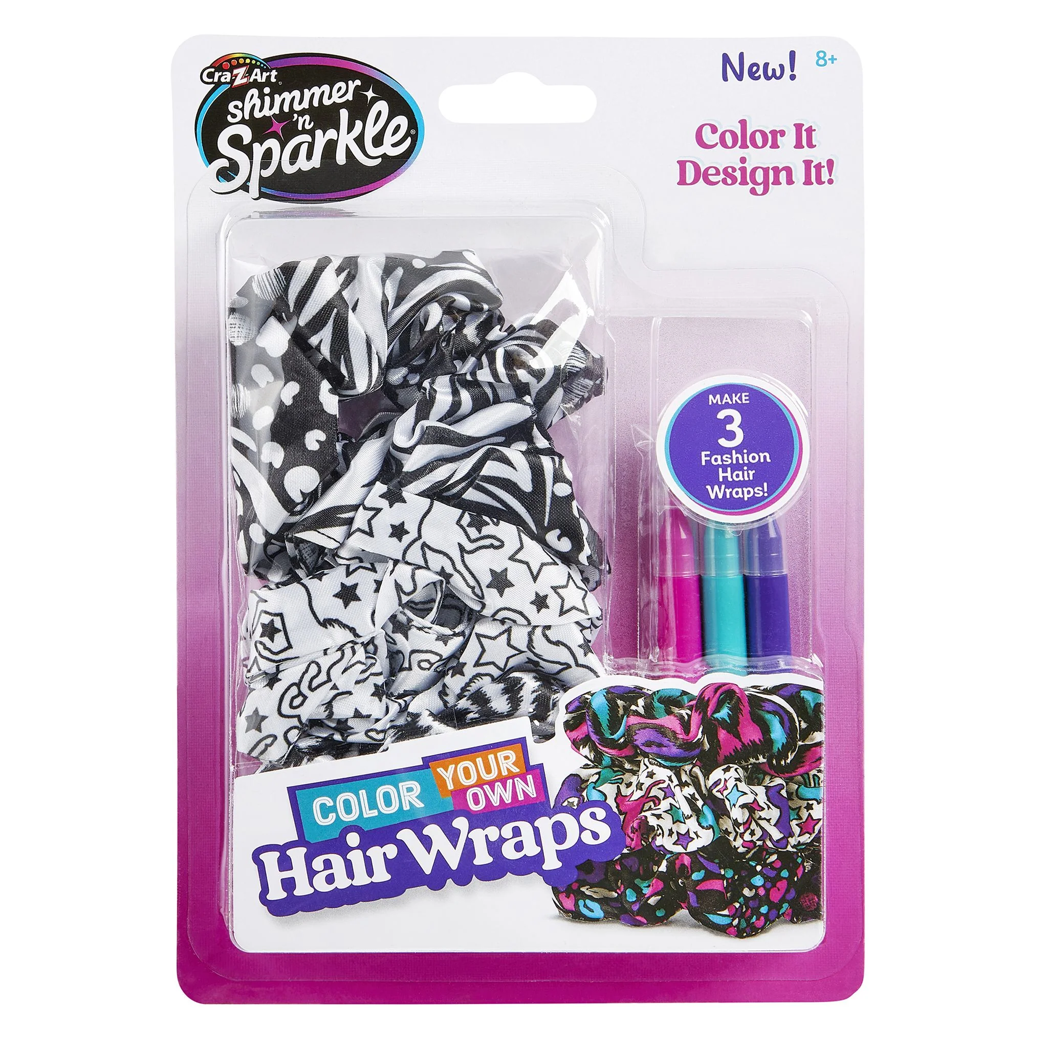 1360-cra-z-art-shimmer-n-sparkle-color-your-own-hair-wraps-1.webp Cra-Z-Art Shimmer 'N Sparkle Color Your Own Hair Wraps