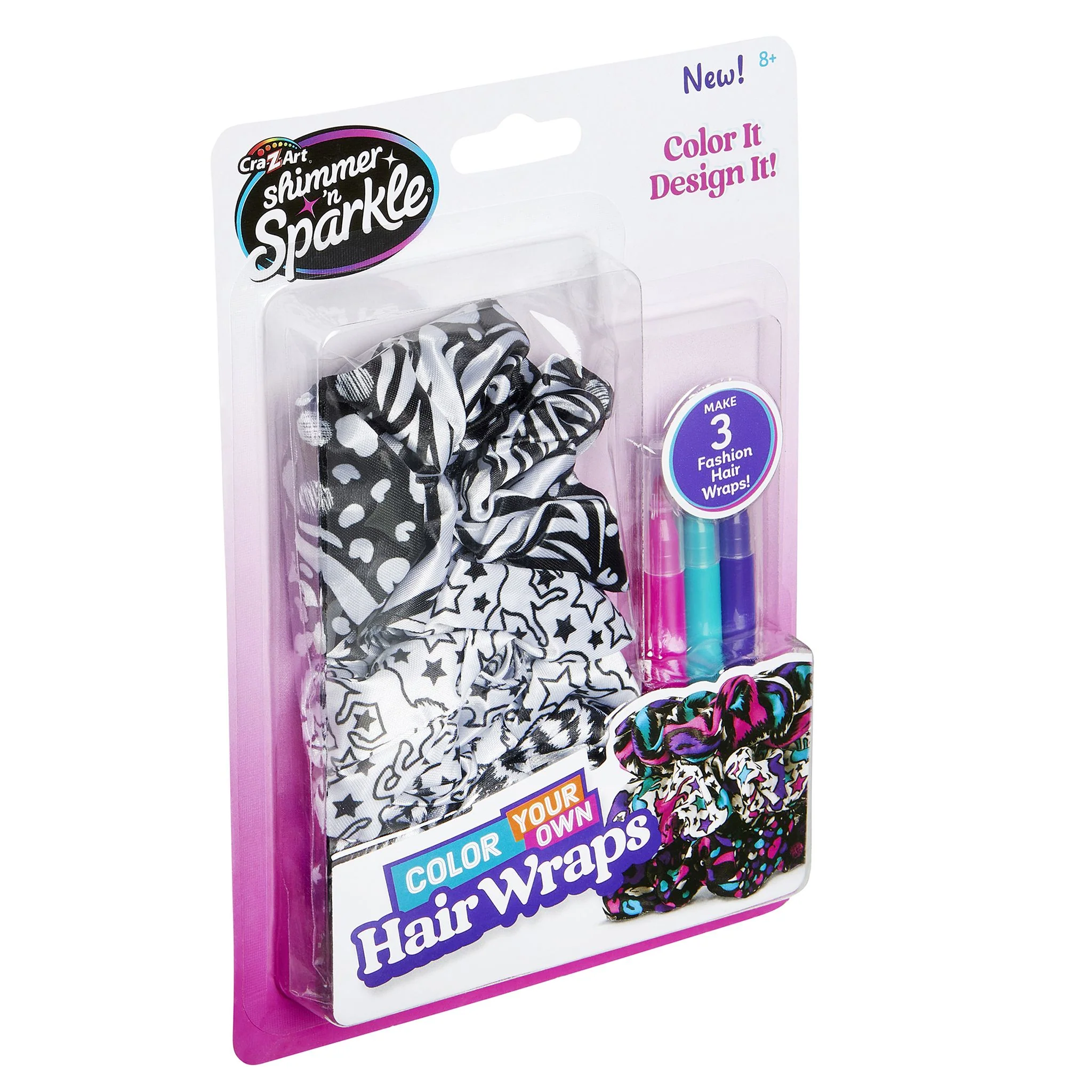 1360-cra-z-art-shimmer-n-sparkle-color-your-own-hair-wraps-2.webp Cra-Z-Art Shimmer 'N Sparkle Color Your Own Hair Wraps