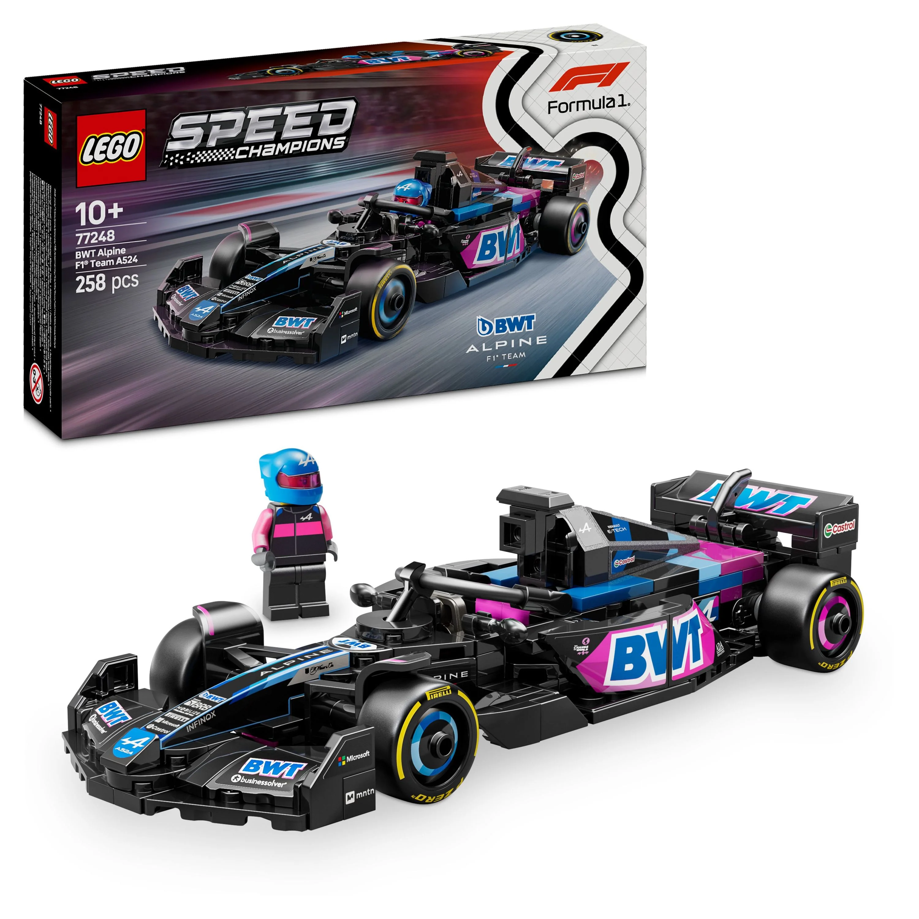 LEGO 77248 Speed Champions BWT Alpine F1 Team A524 Race Car