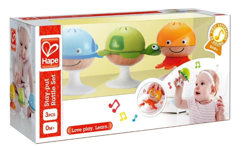 Hape Stay-Put Rattle Set
