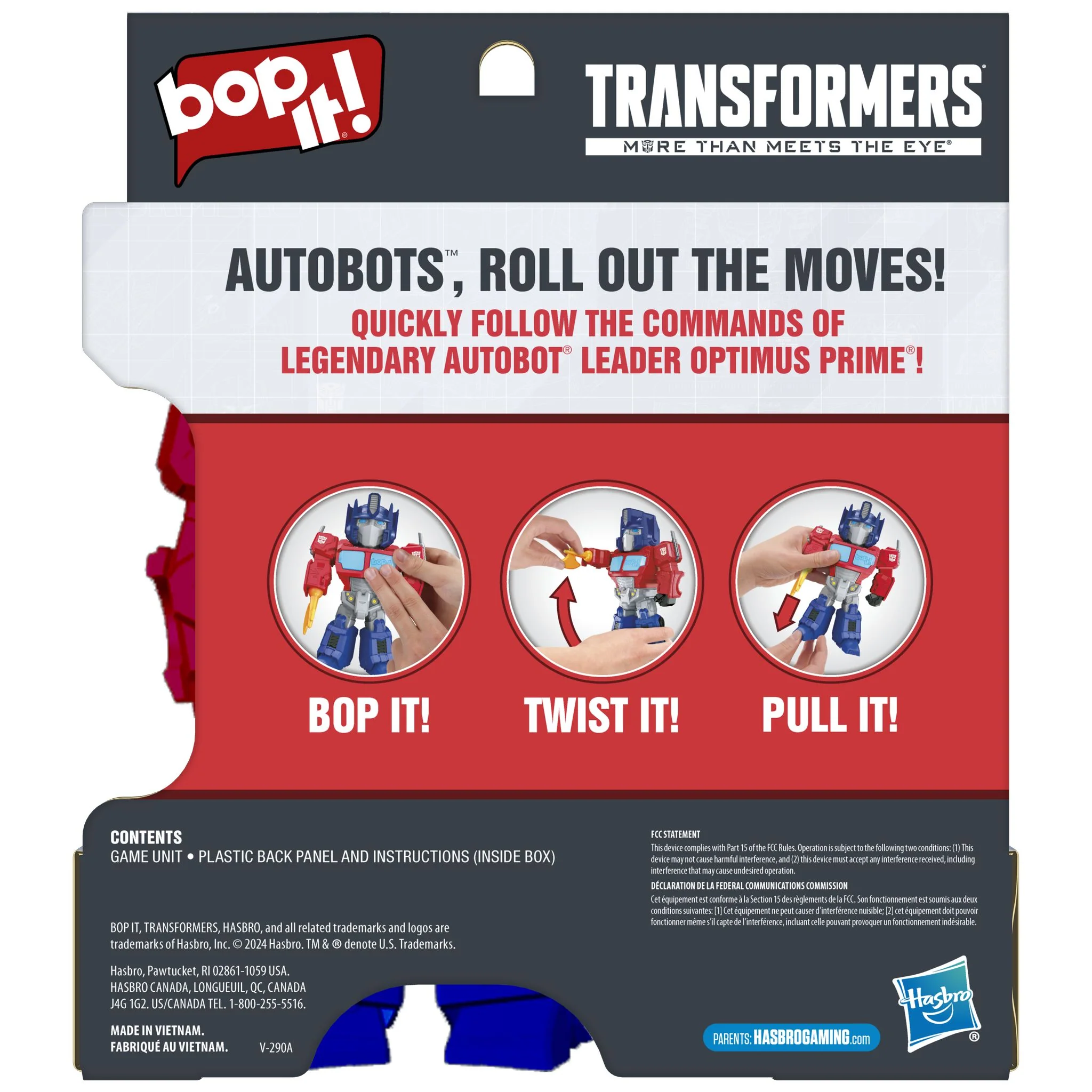 Bop It! Optimus Prime