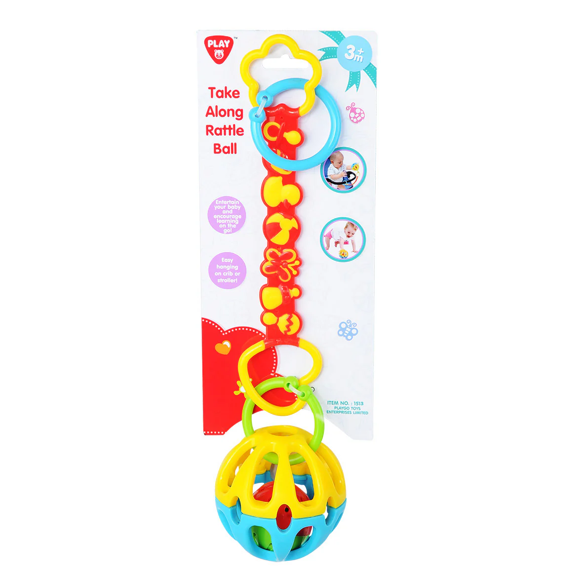 Playgo Toys Ent. Ltd. Take Along Rattle Ball