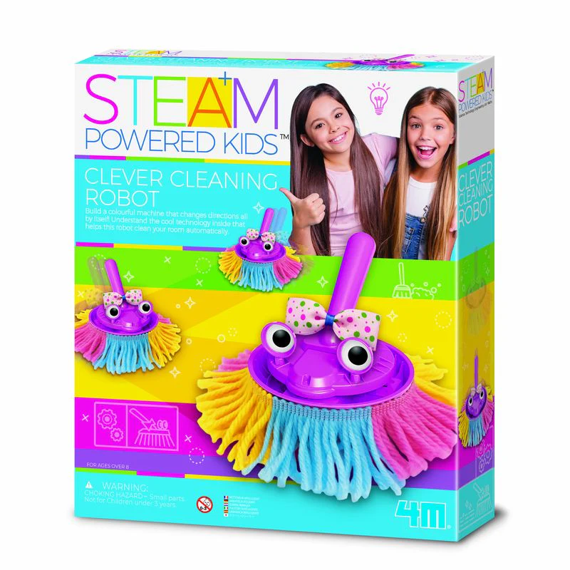 4M Steam Powered Kids Clever Cleaning Robot