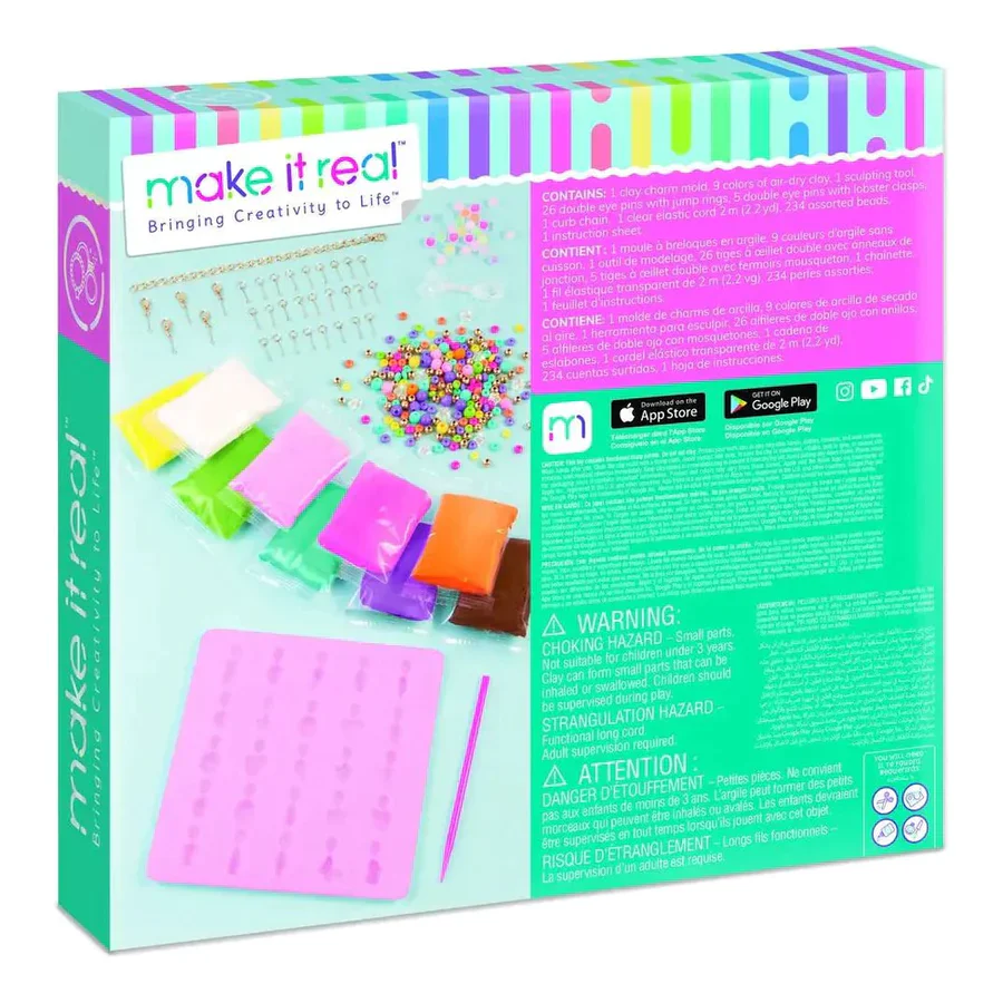 Make It Real Clay Charm Diy Jewelry Kit