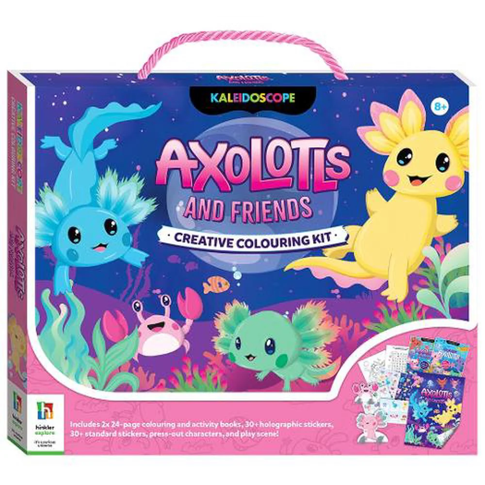Kaleidoscope Axolotls And Friends Colour And Activity Set