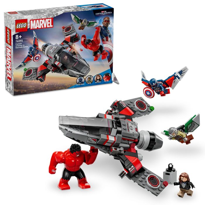 LEGO 76292 Super Heroes Captain America Vs. Red Hulk Battle