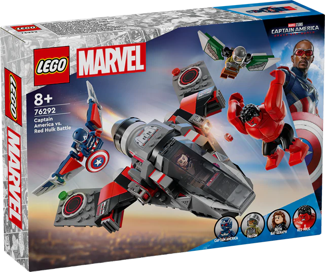 LEGO 76292 Super Heroes Captain America Vs. Red Hulk Battle