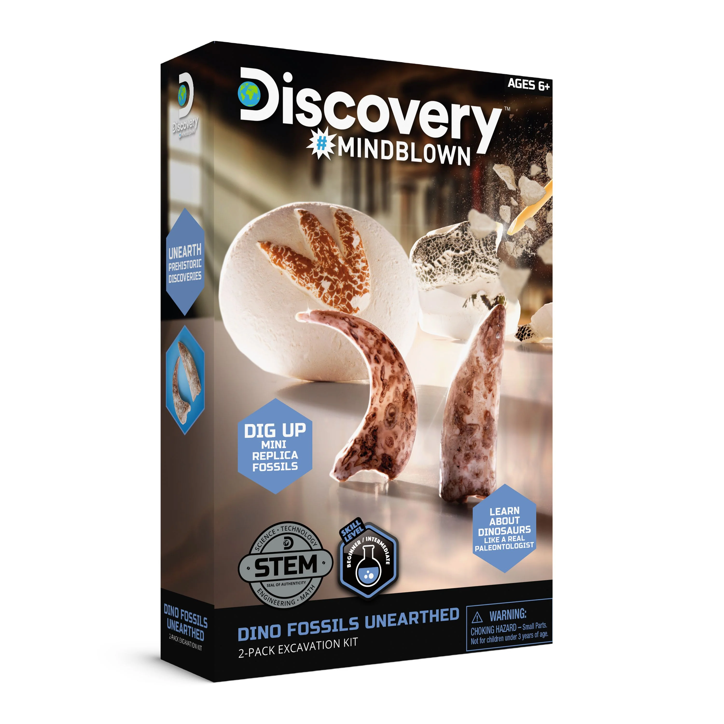 1807-discovery-mindblown-dino-fossils-unearthed-excavation-kit-2.webp Discovery Mindblown Dino Fossils Unearthed Excavation Kit