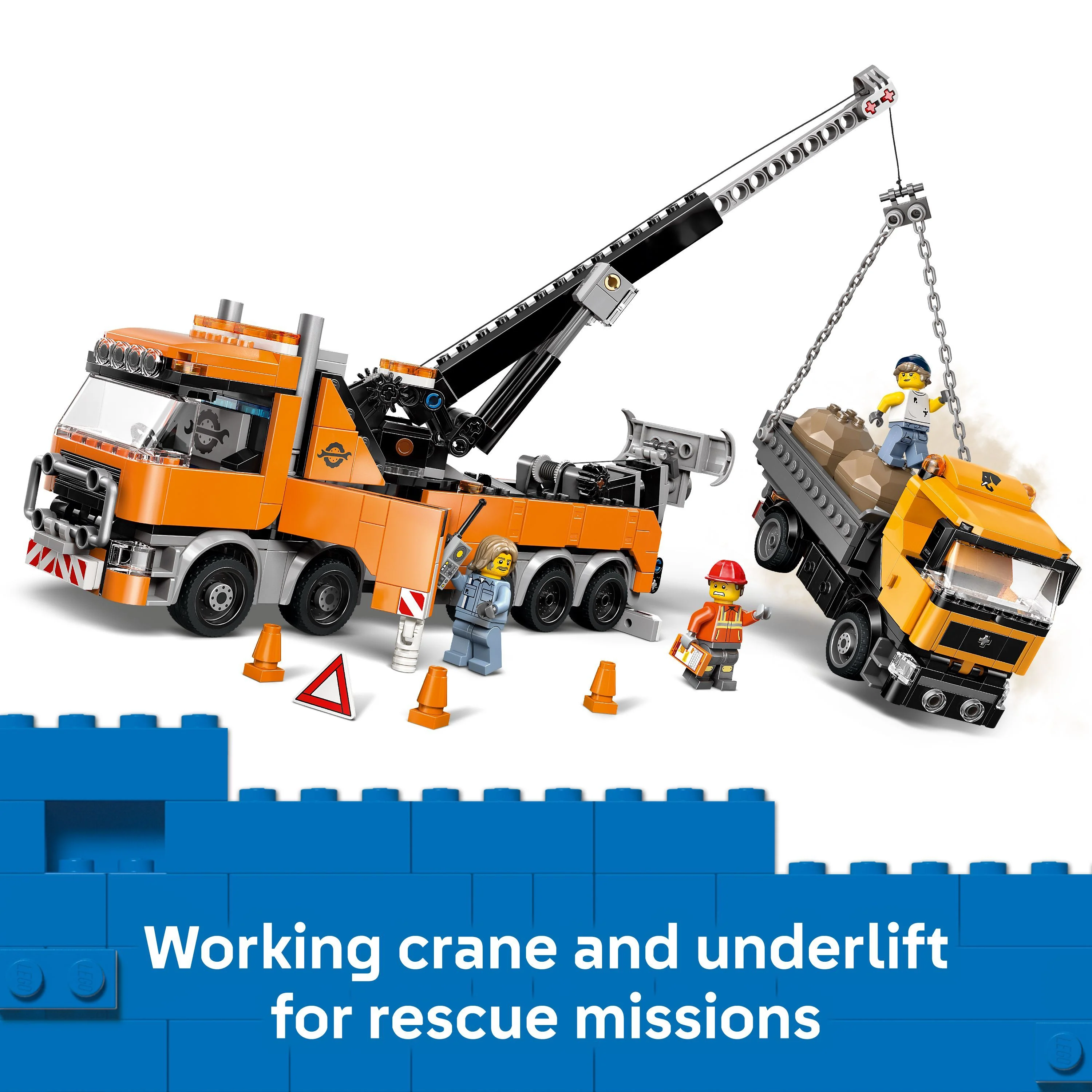 LEGO 60467 City Heavy-Duty Recovery Tow Truck With Crane - Toyworld NZ