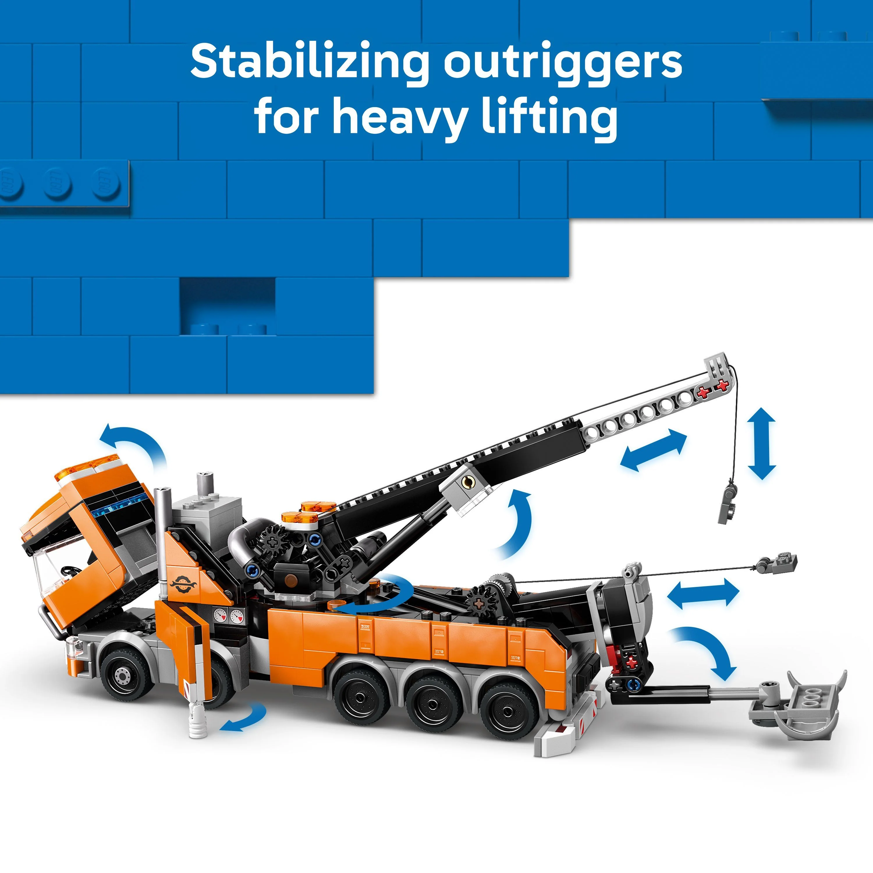 LEGO 60467 City Heavy-Duty Recovery Tow Truck With Crane - Toyworld NZ