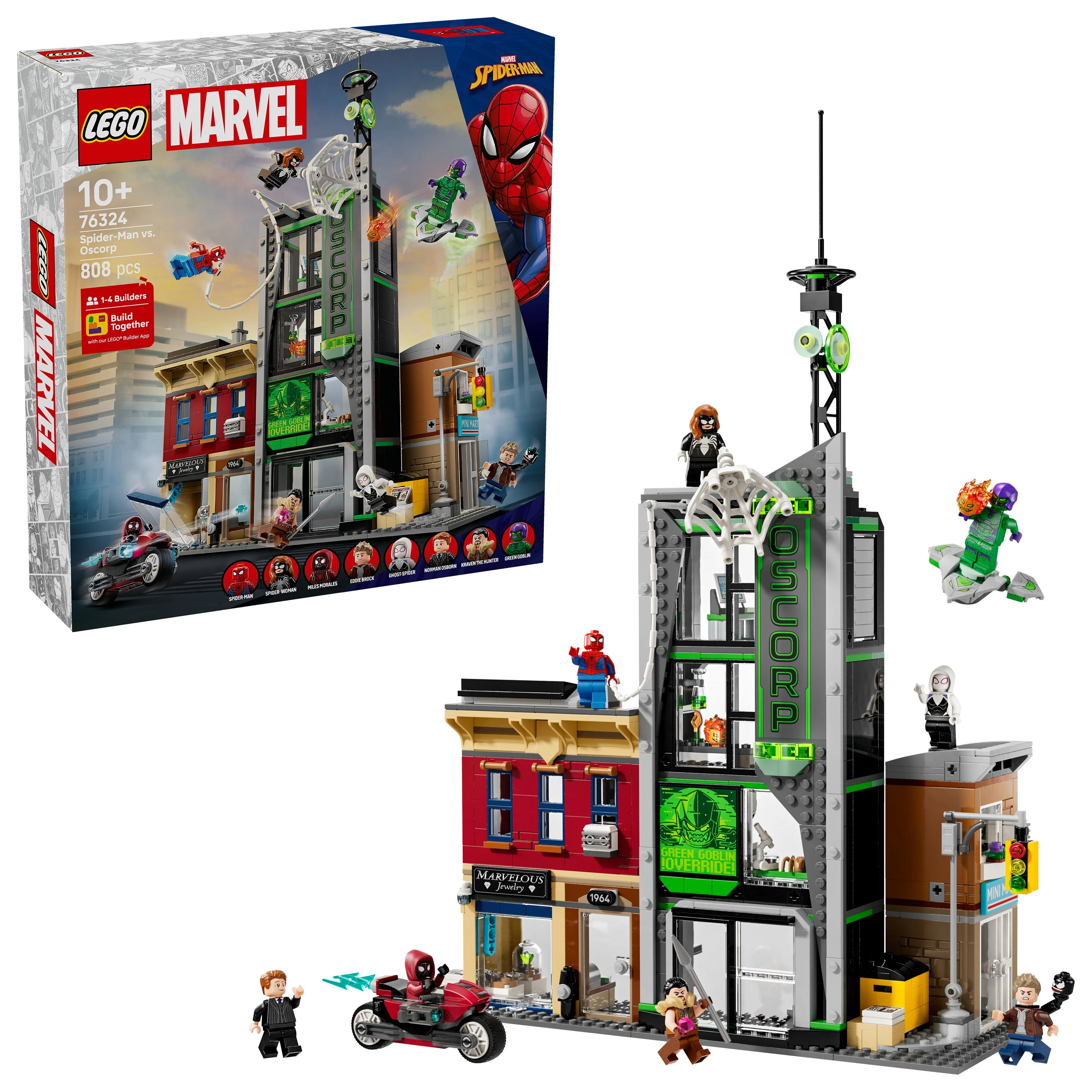 LEGO 76324 Marvel Spider-Man vs. Oscorp