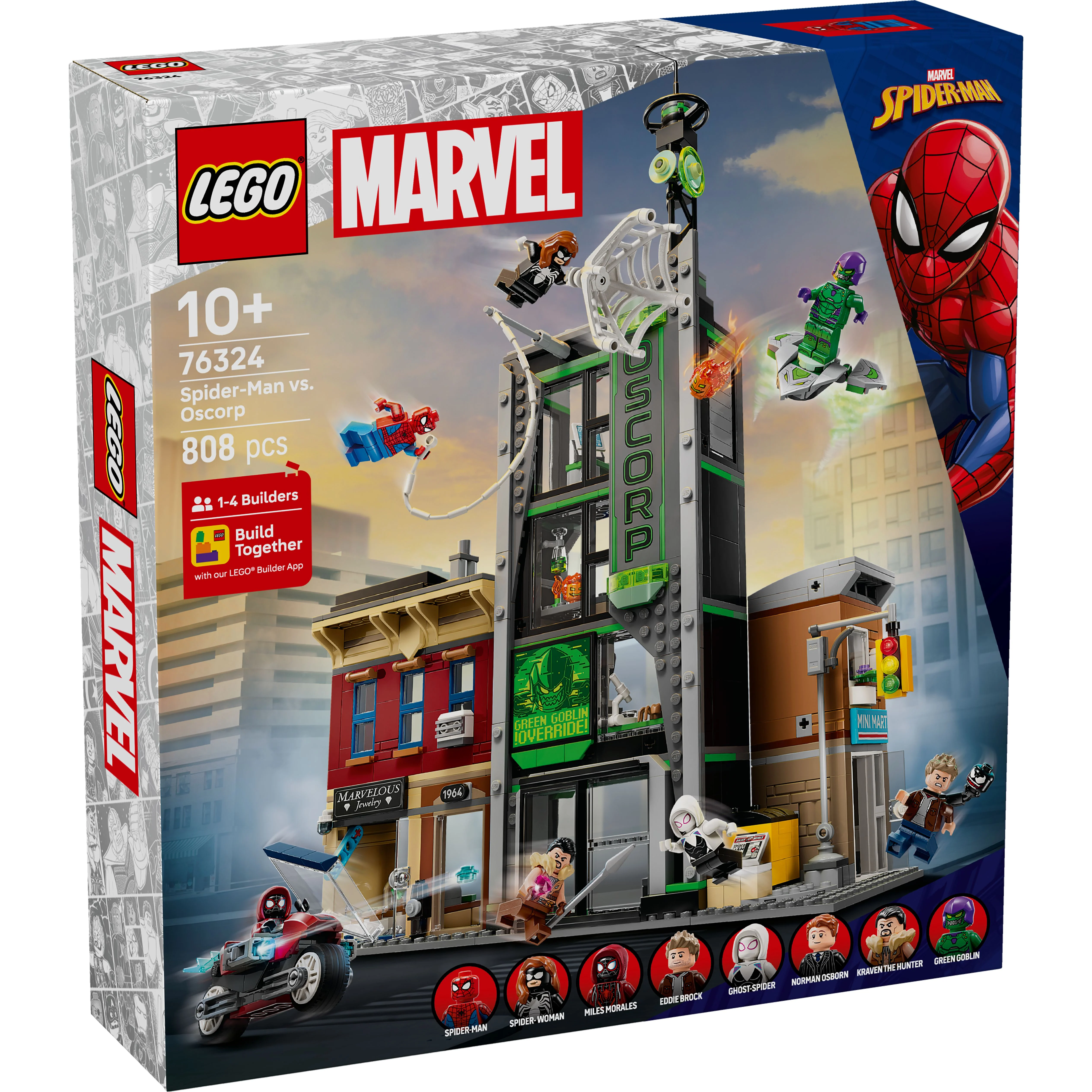 LEGO 76324 Marvel Spider-Man vs. Oscorp