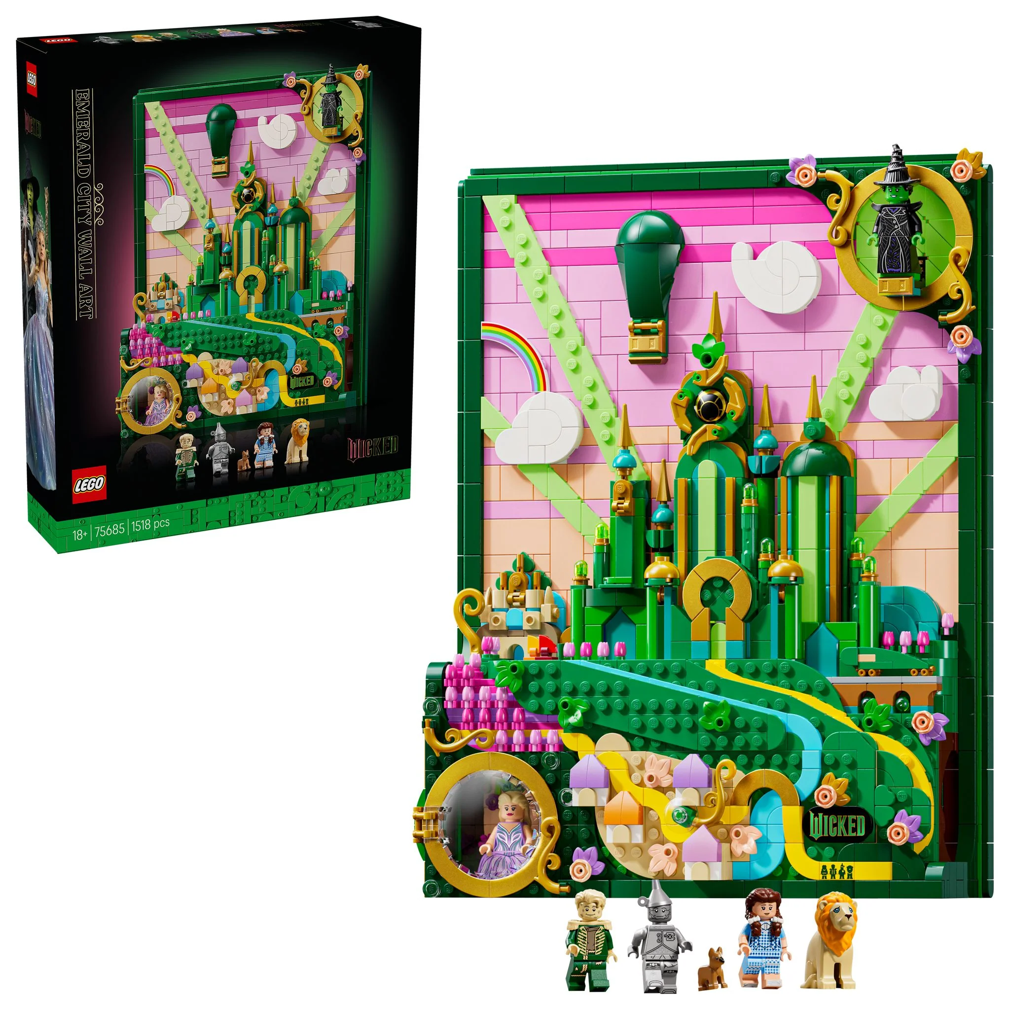 LEGO 75685 Wicked Emerald City Wall Art