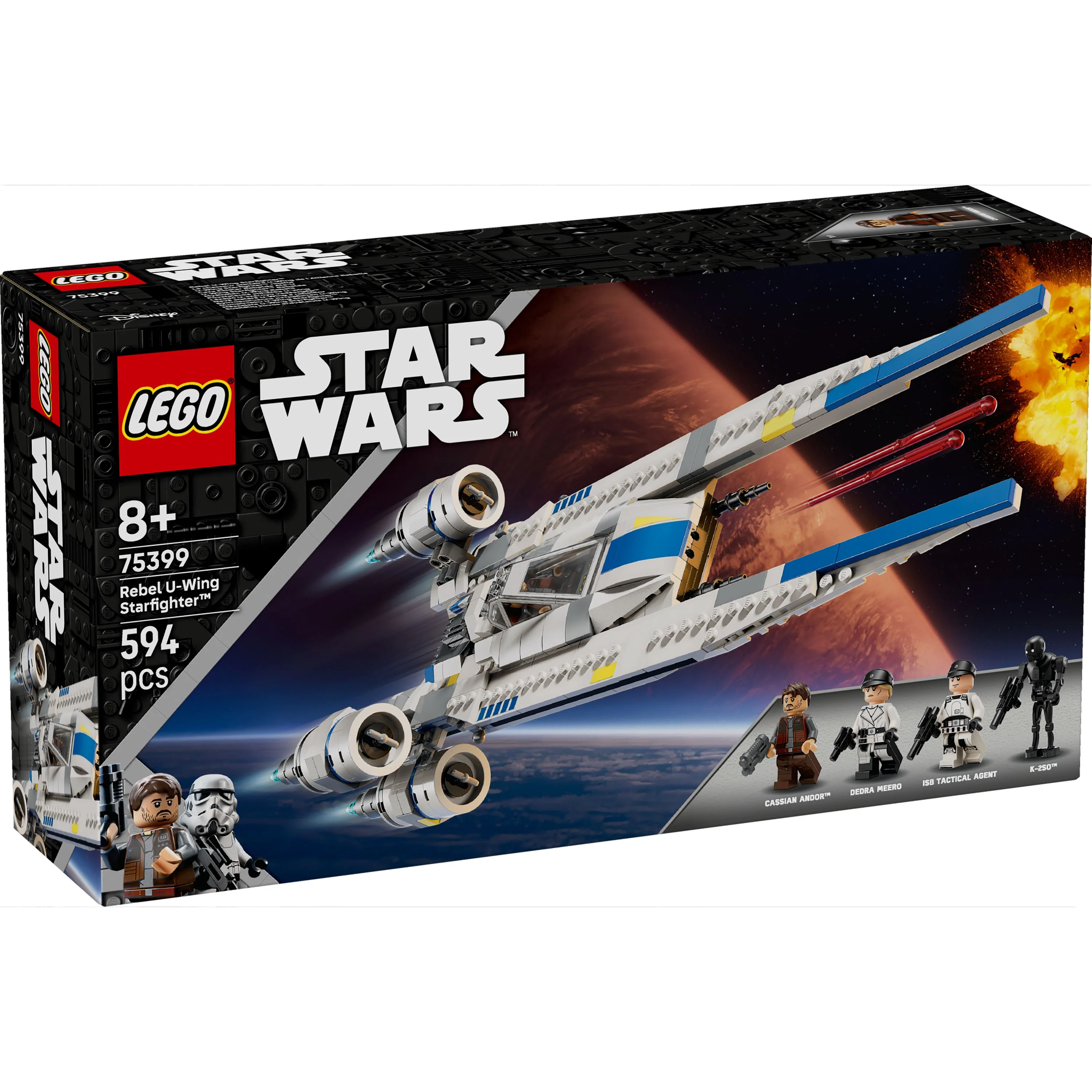 LEGO 75399 Star Wars: Andor Rebel U-Wing Starfighter Buildable Vehicle Model