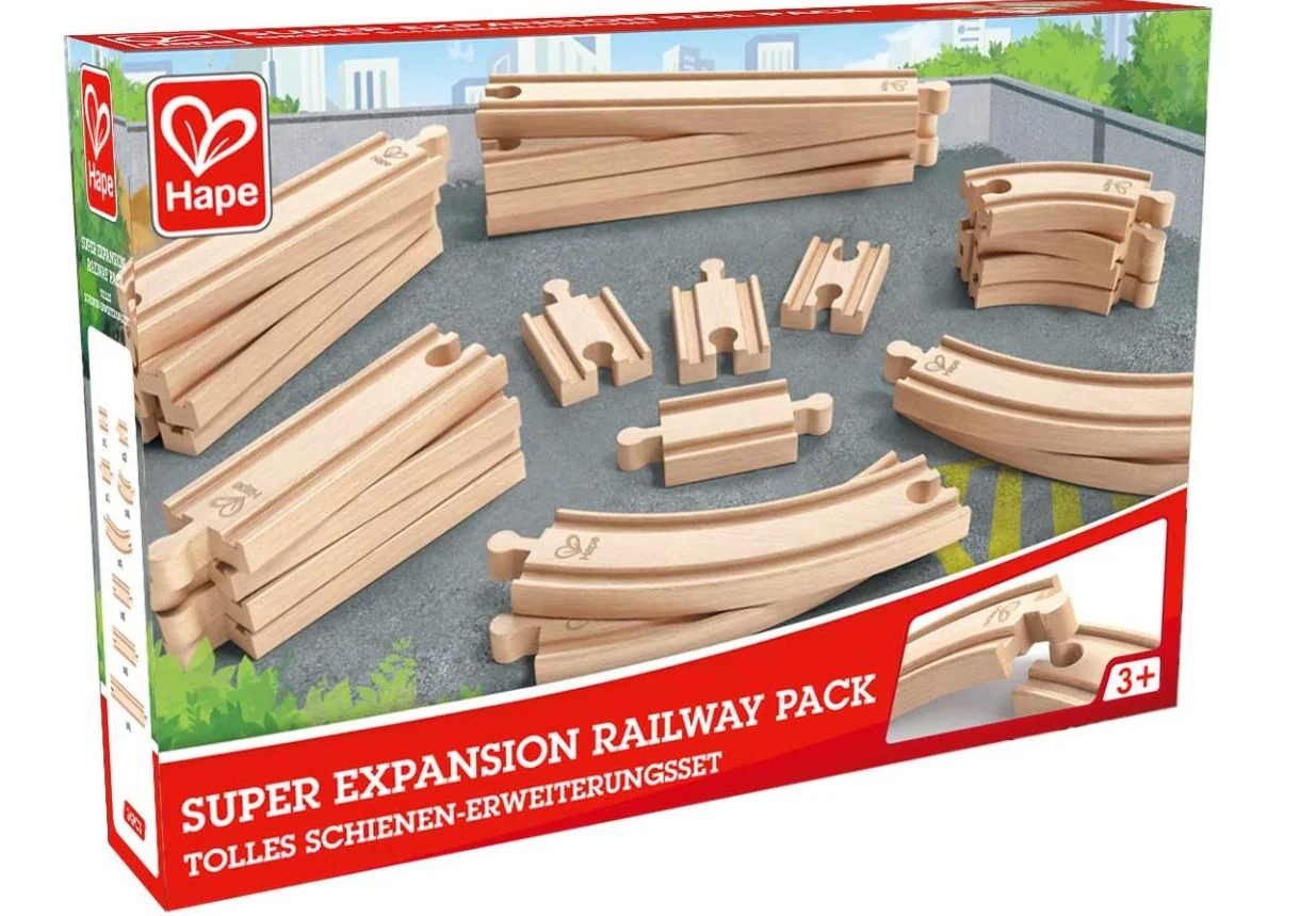 Hape Railway Super Expansion Railway Pack