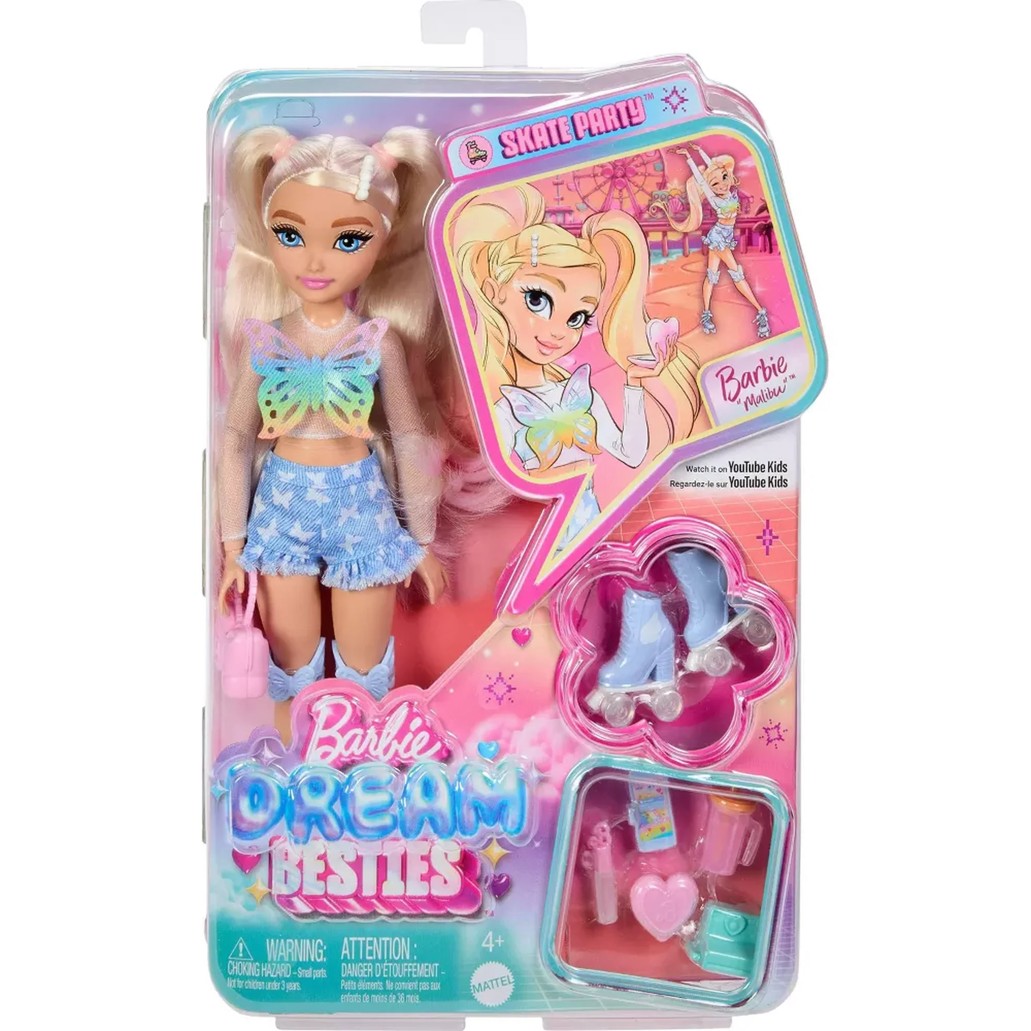 Barbie Dream Besties Malibu Roller Skating Fashion Doll