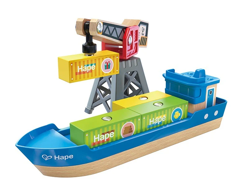 Hape Cargo Ship & Crane