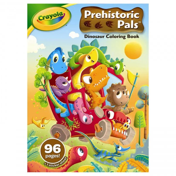 2027-crayola-prehistoric-pals-96-page-dinosaur-colouring-book-1.webp Crayola Prehistoric Pals 96 Page Dinosaur Colouring Book