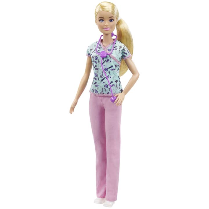 Barbie Career Doll Nurse Blonde/Pink Trousers
