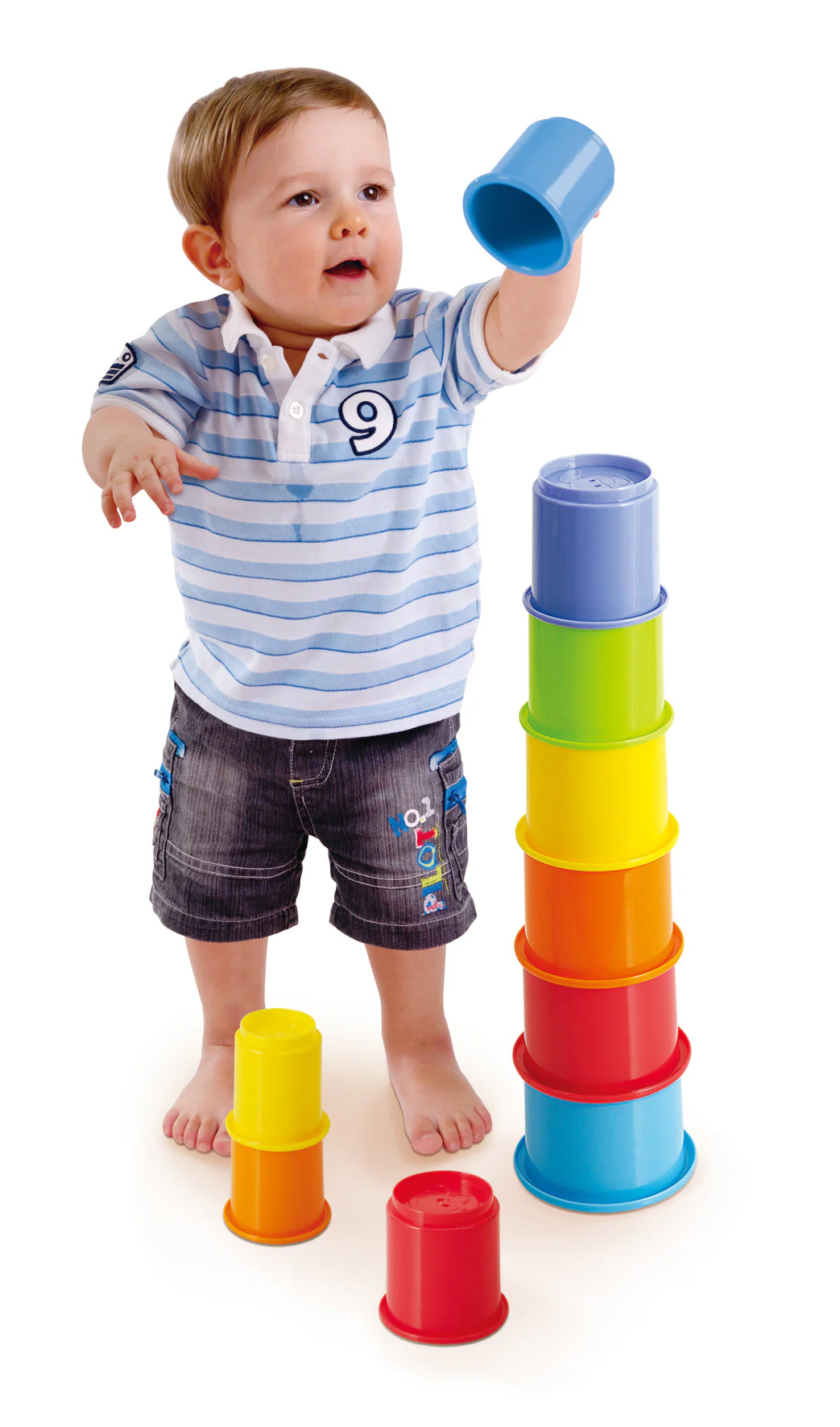 Playgo Toys Ent. Ltd. Rainbow Stackin' Cups 10 Pieces