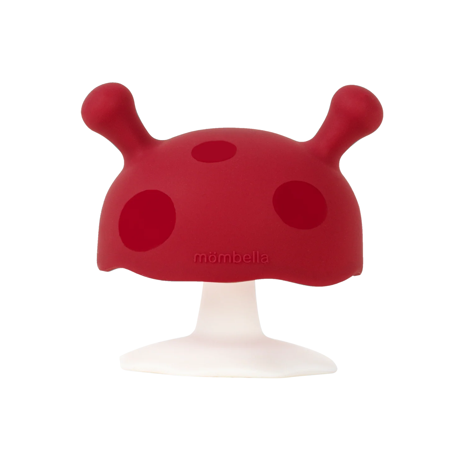 Mombella Mushroom Soothing Teether Chimney Red