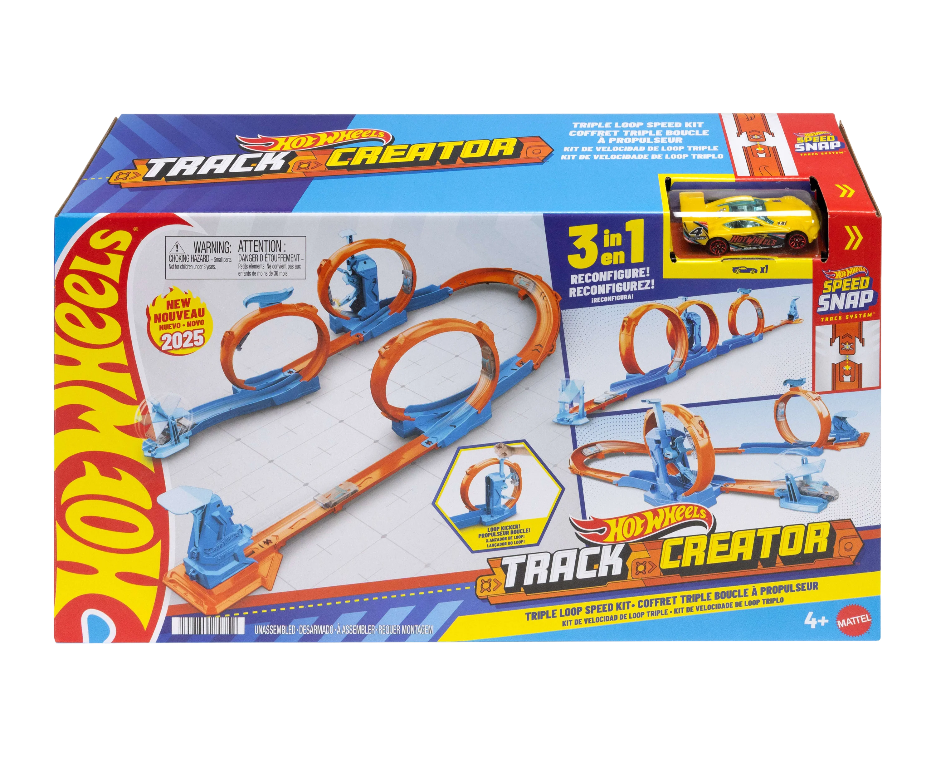Hot Wheels Track Creator Triple Loop Speed Kit