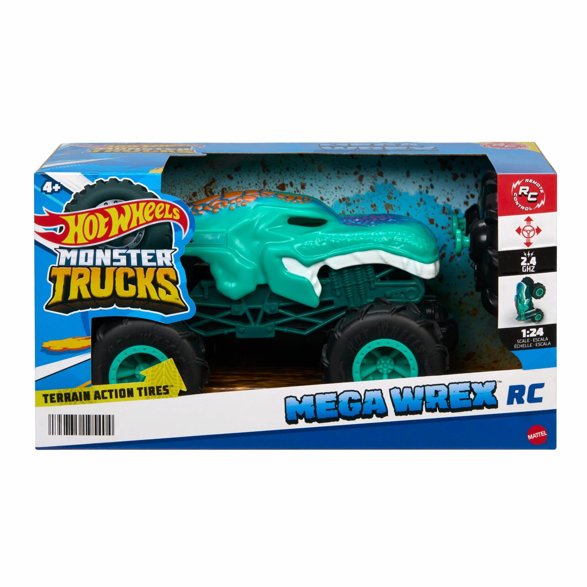 Hot Wheels Remote Control Monster Truck 1:24 Megawrex