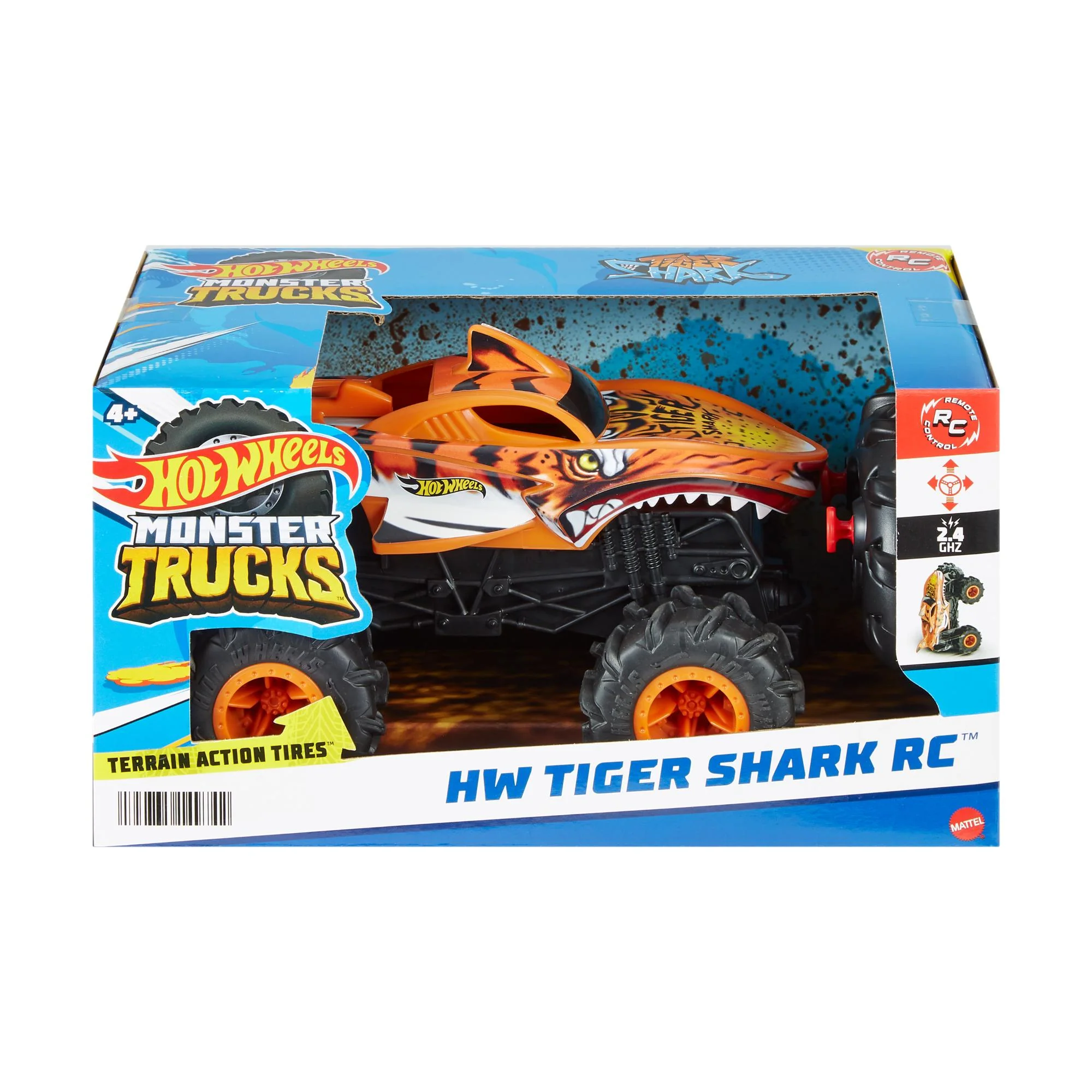 Hot Wheels Remote Control Monster Truck 1:24 Tiger Shark