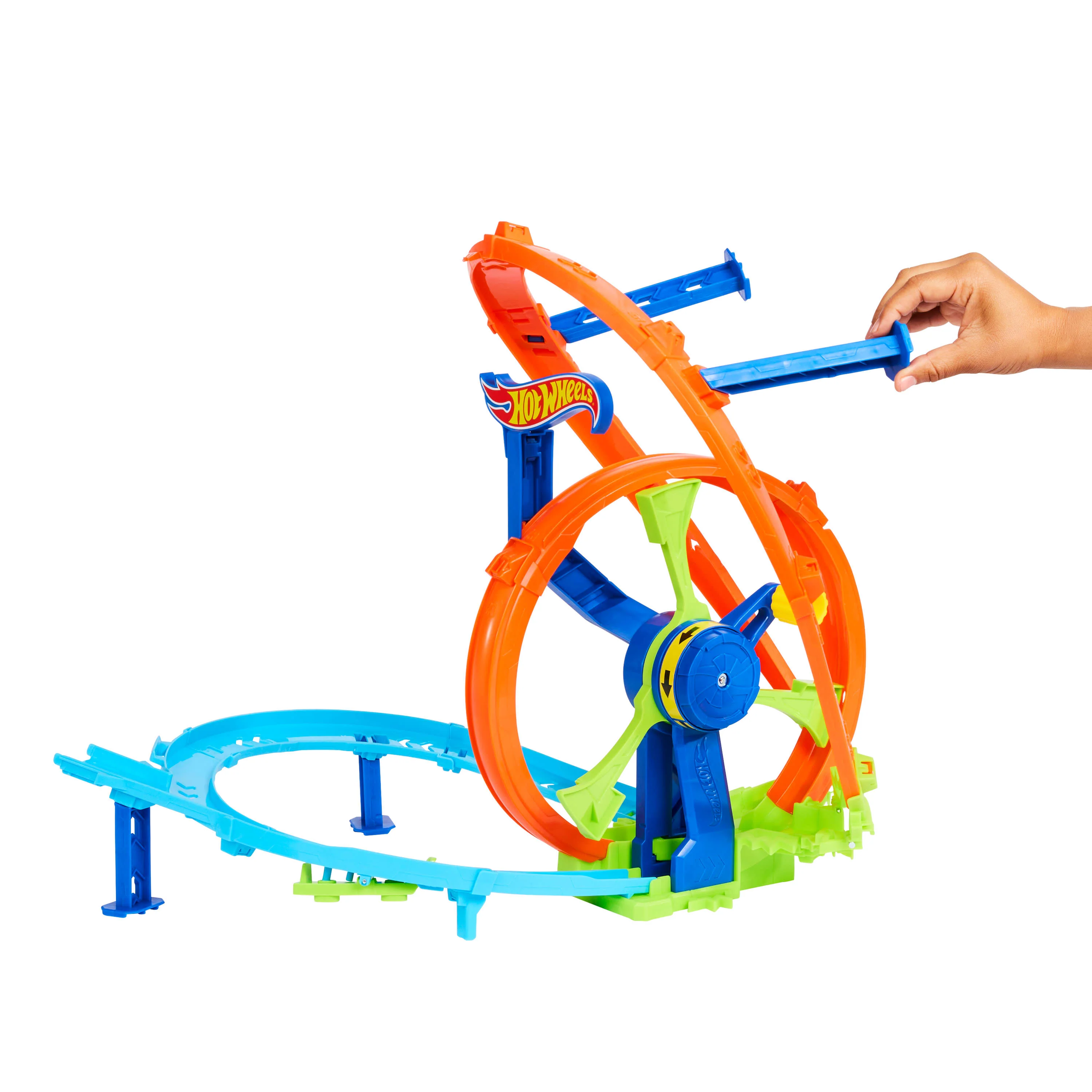 Hot Wheels Stunt Tracks Rapid Launch & Loop Playset - Toyworld NZ