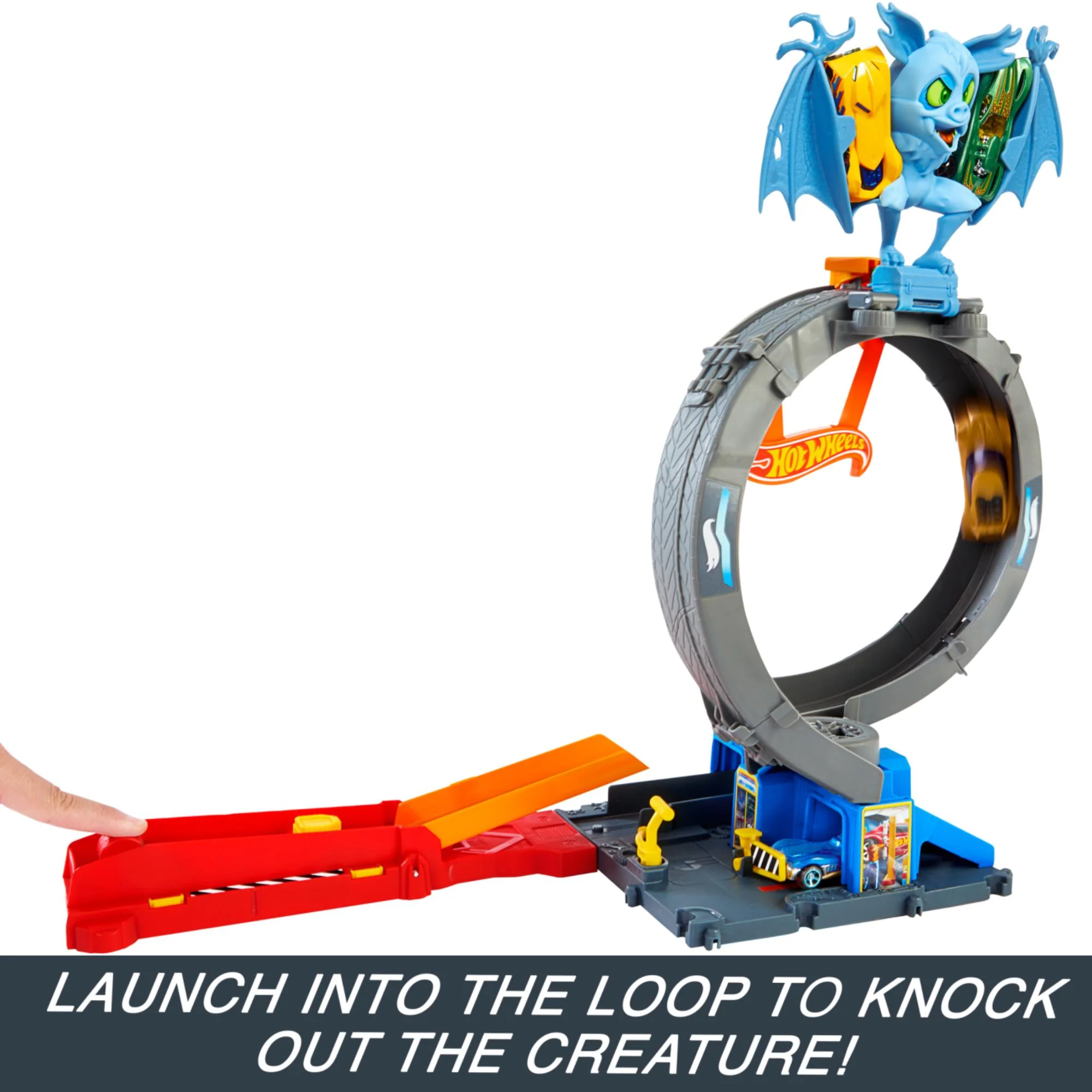 Hot Wheels City Let's Race Bat Loop Attack - Toyworld NZ