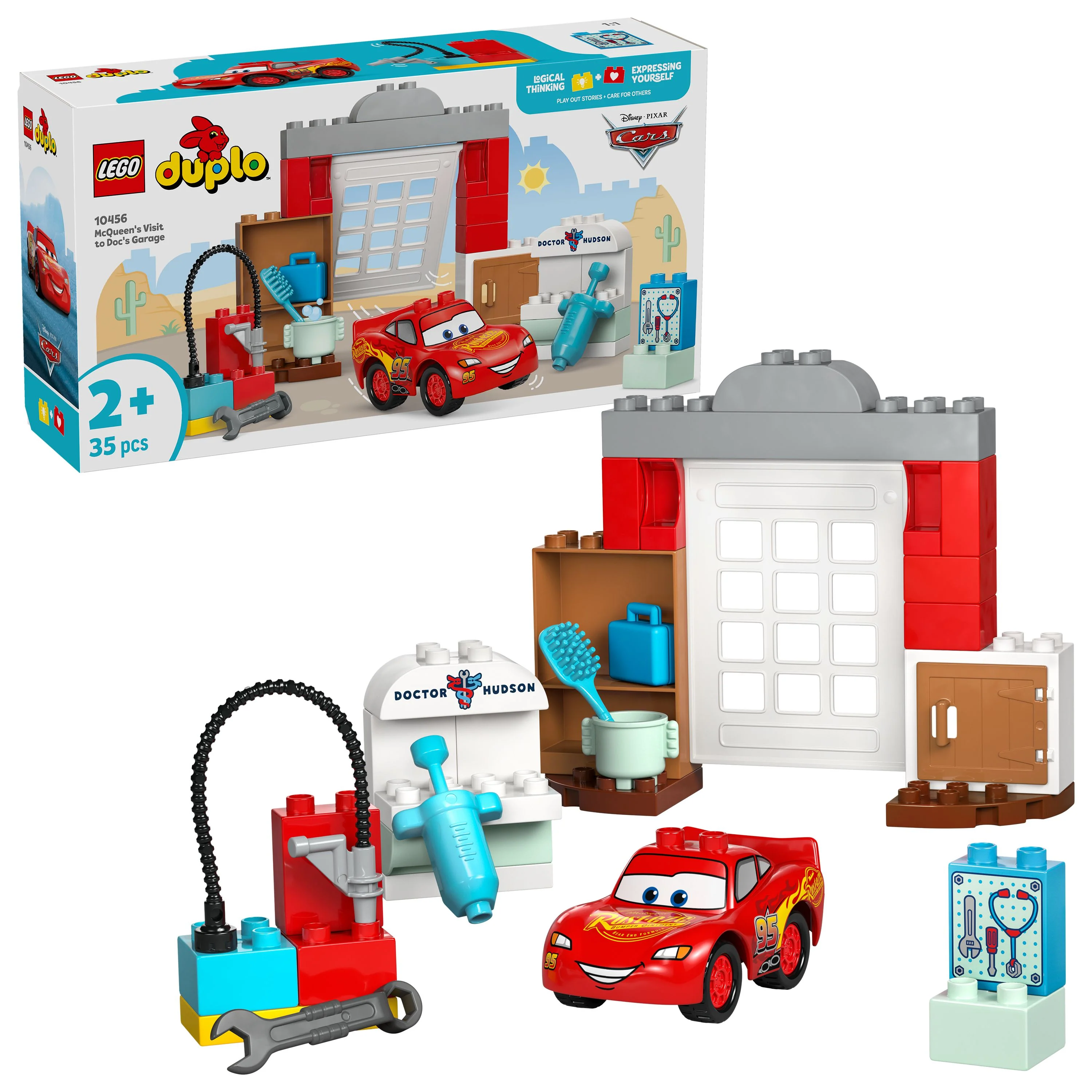 LEGO 10456 DUPLO Disney and Pixar Cars McQueen’s Visit to Doc’s Garage