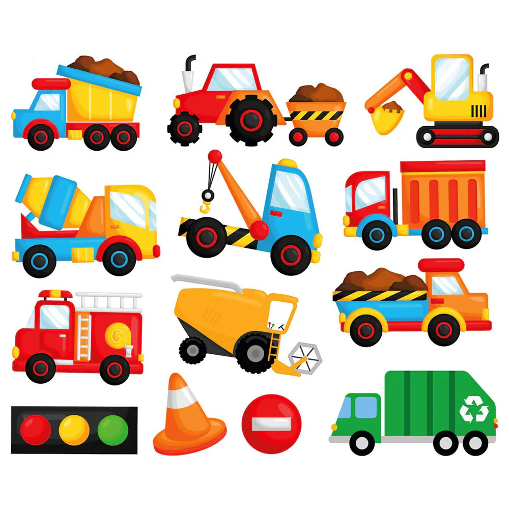 Buddy And Barney Colour Changing Bath Stickers - Mucky Trucks