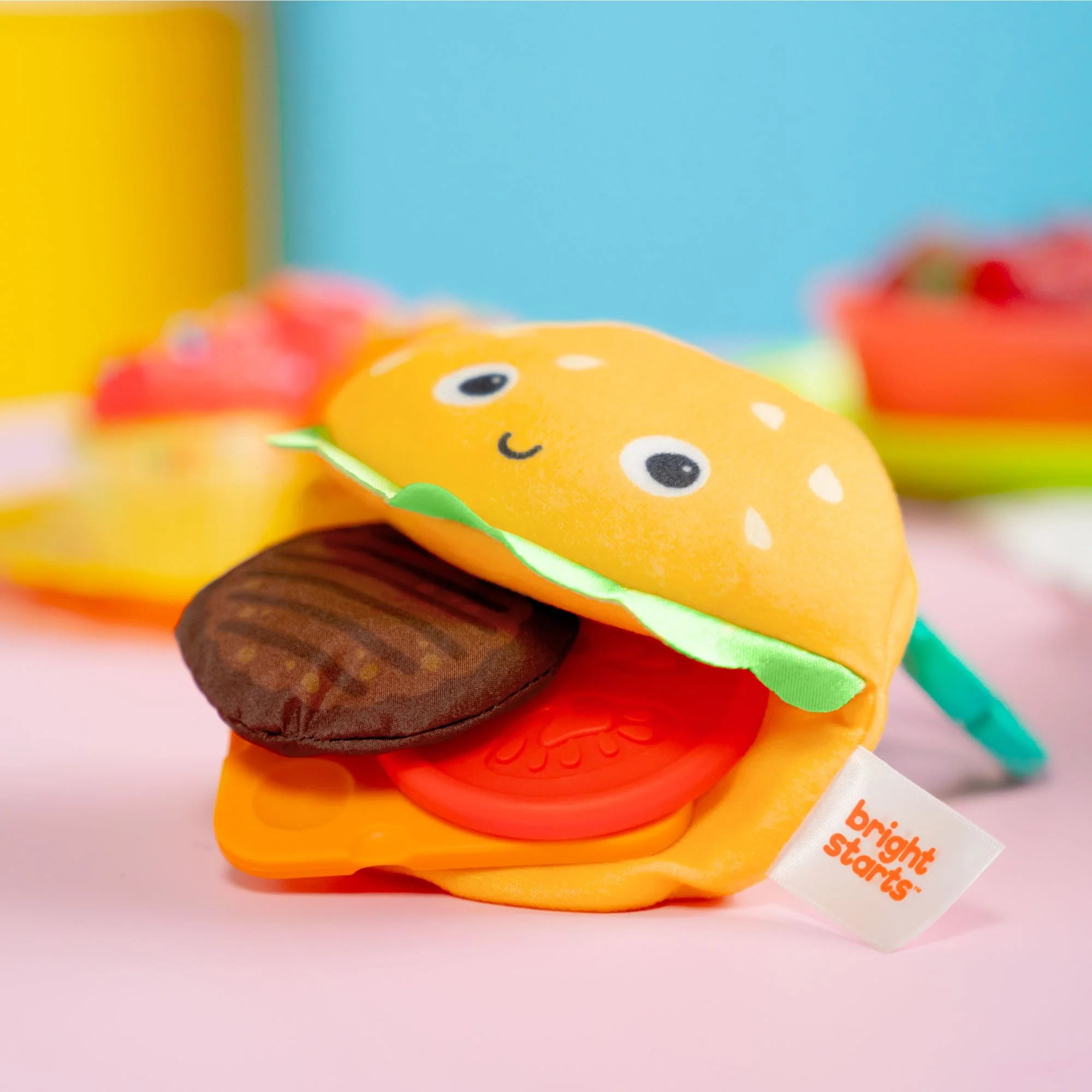 650-bright-starts-say-cheeseburger-teether-toy-5.webp Bright Starts Say Cheeseburger Teether Toy
