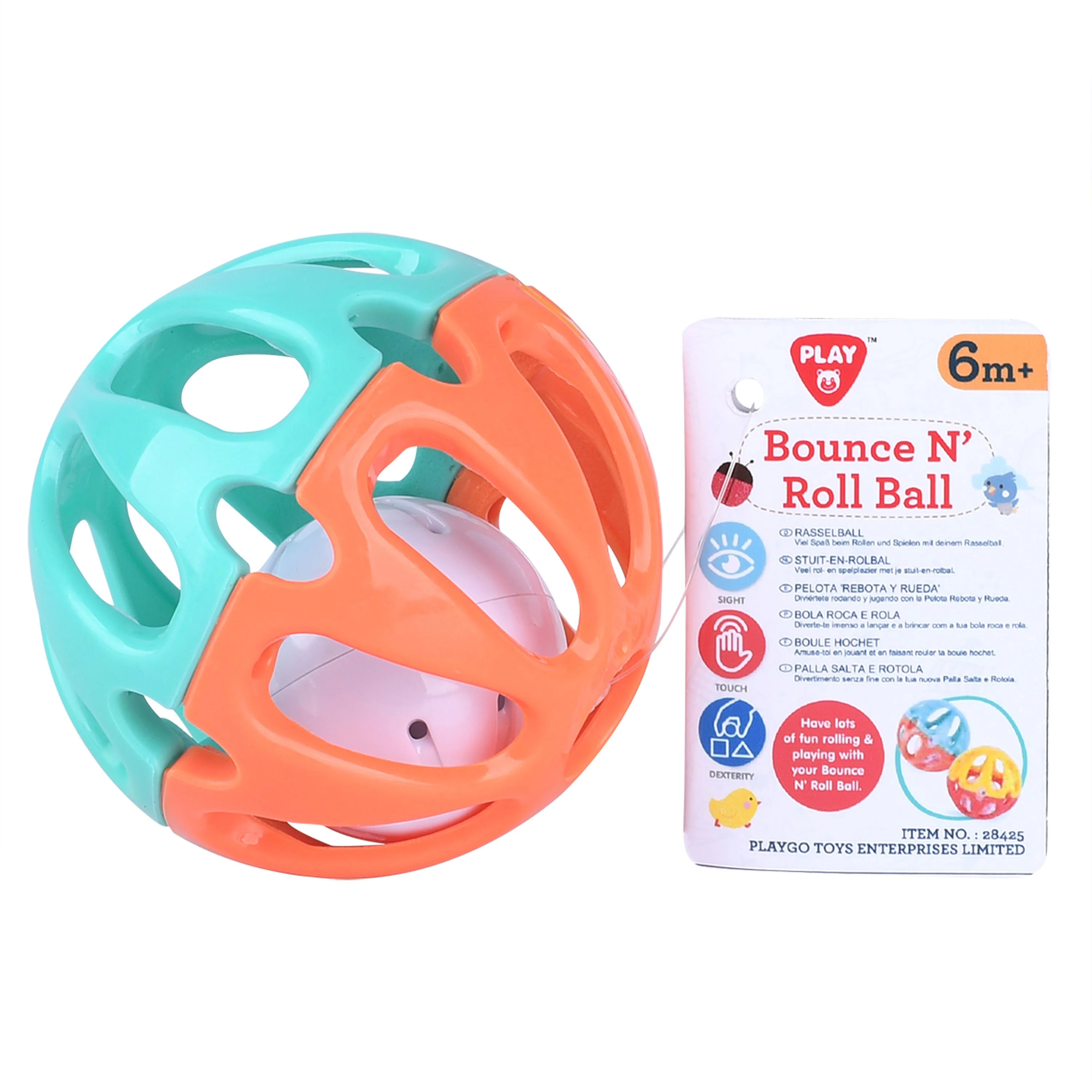 Playgo Toys Ent. Ltd. Bounce N Roll Ball Assorted