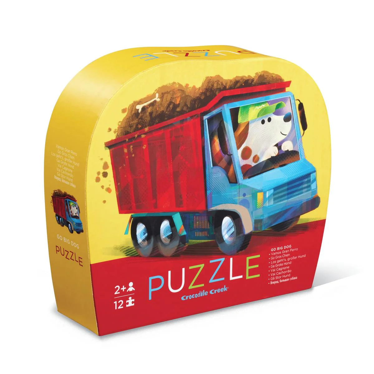 Crocodile Creek 12-Pc Mini Puzzle Go Big Dog