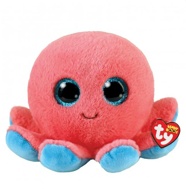 Ty Beanie Boo Regular - Sheldon Coral Octopus