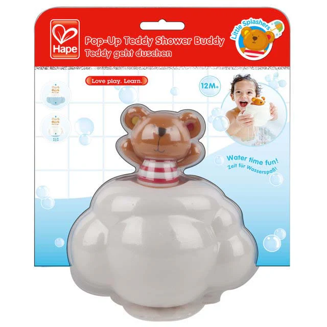 Hape Little Splashers Pop-Up Teddy Shower Buddy