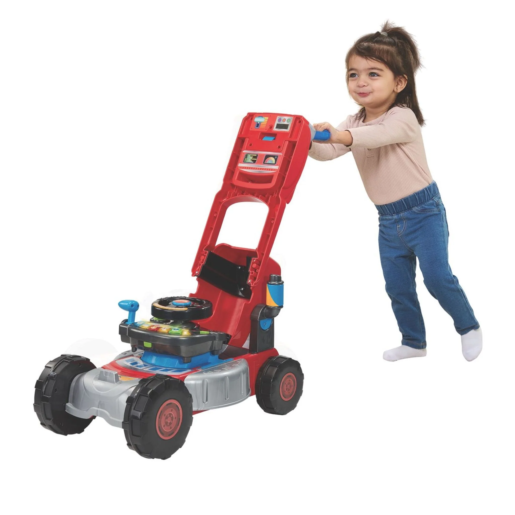 VTech 3-in-1 Mow & Grow Tractor - Red - Toyworld NZ