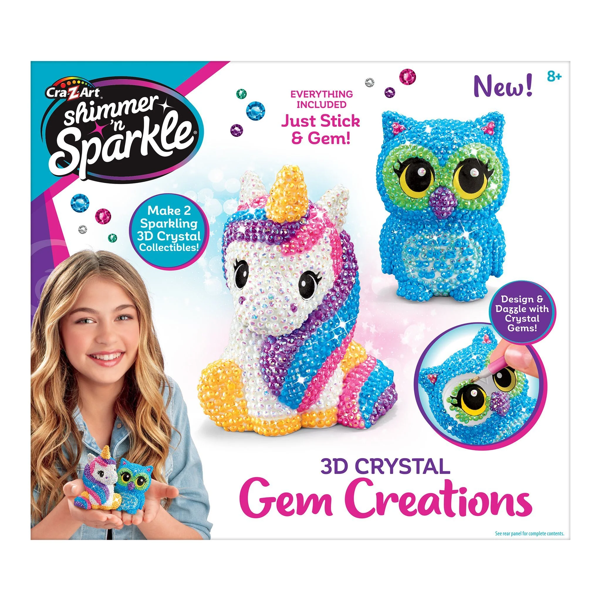 Cra-Z-Art Shimmer 'N Sparkle 3D Crystal Gem Creations