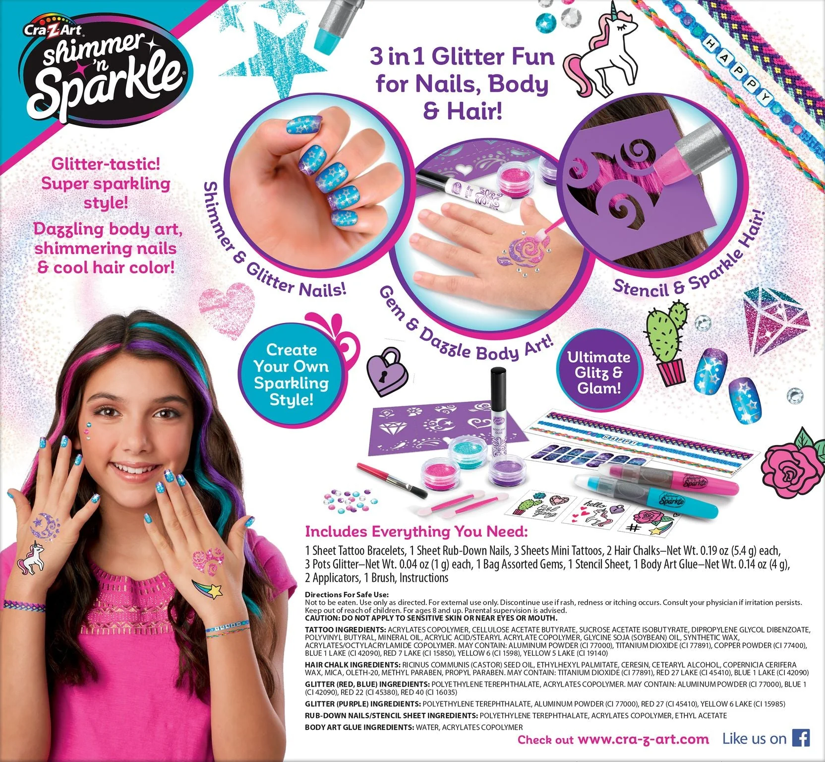 908-cra-z-art-shimmer-n-sparkle-3-in-1-ultimate-glitter-beauty-set-2.webp Cra-Z-Art Shimmer 'N Sparkle 3 In 1 Ultimate Glitter Beauty Set